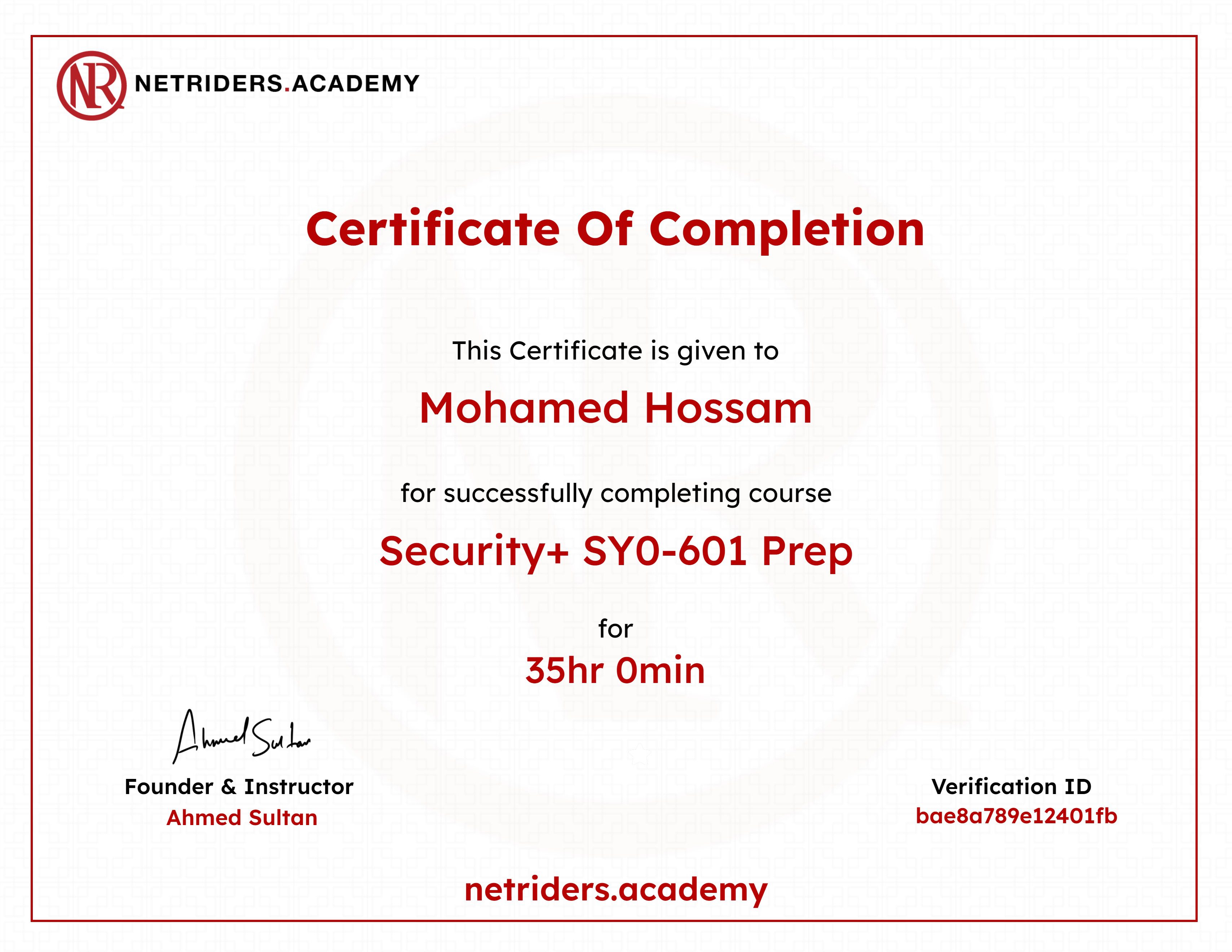 Security+ SY0-601 Prep