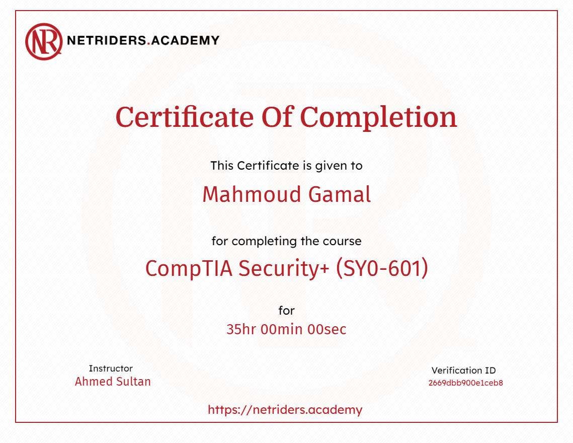 Security+ SY0-601 Prep