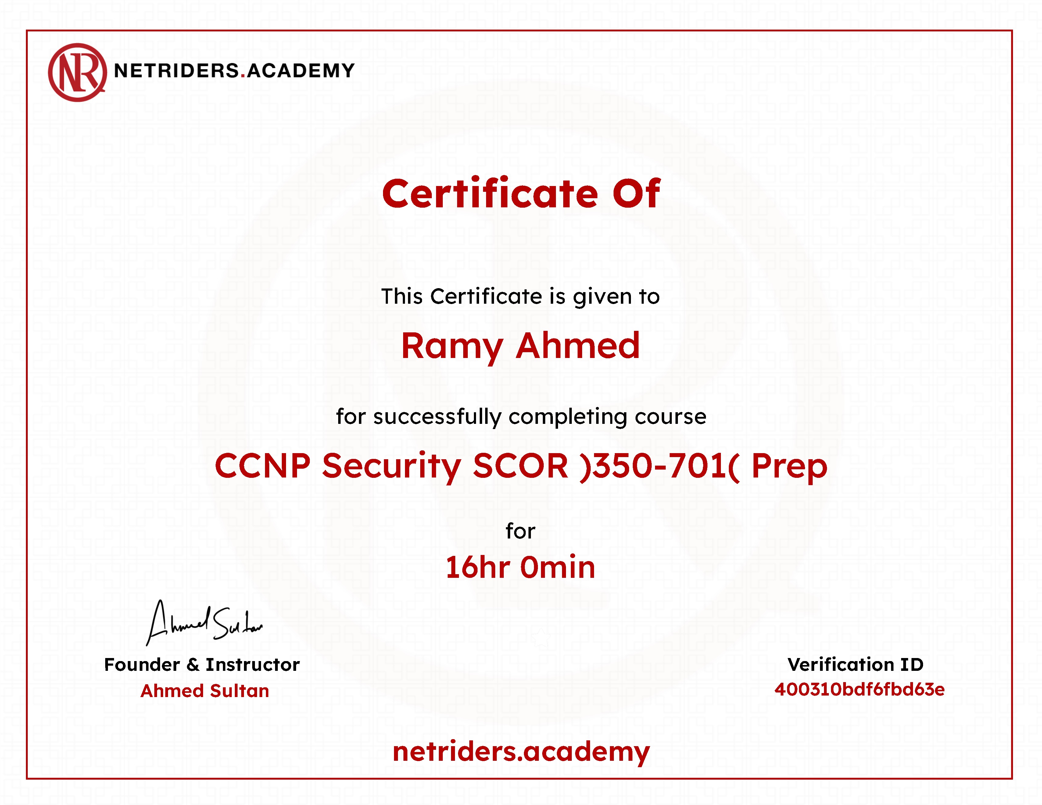 CCNP Security SCOR Prep