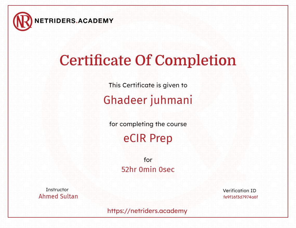 eCIR Prep