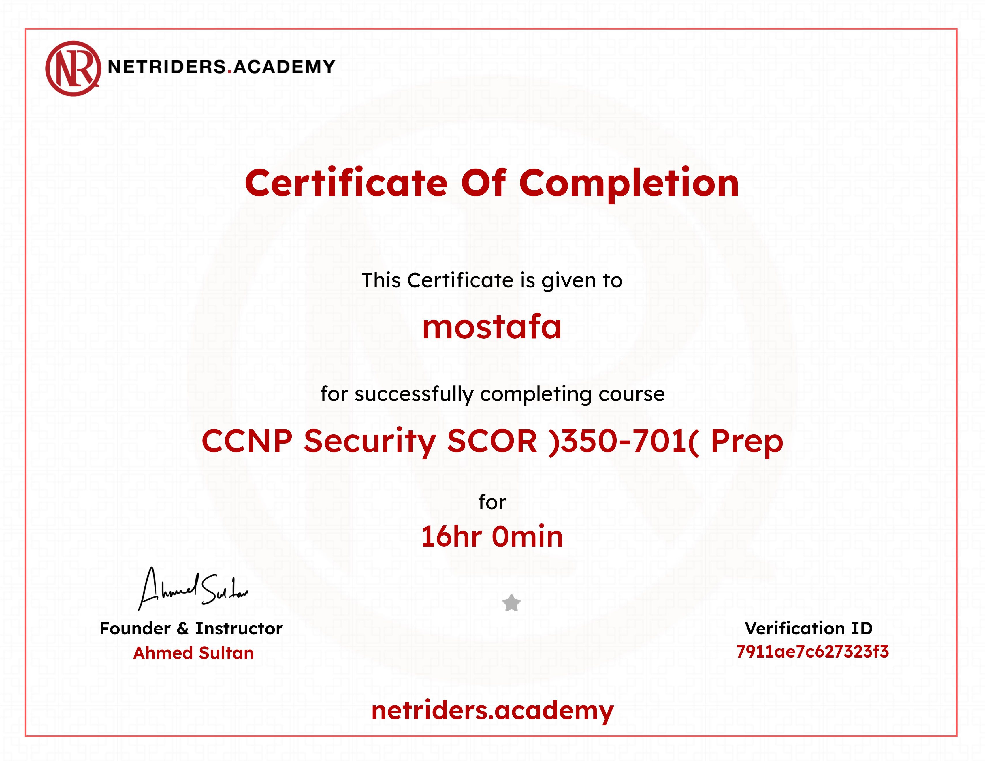 CCNP Security SCOR Prep