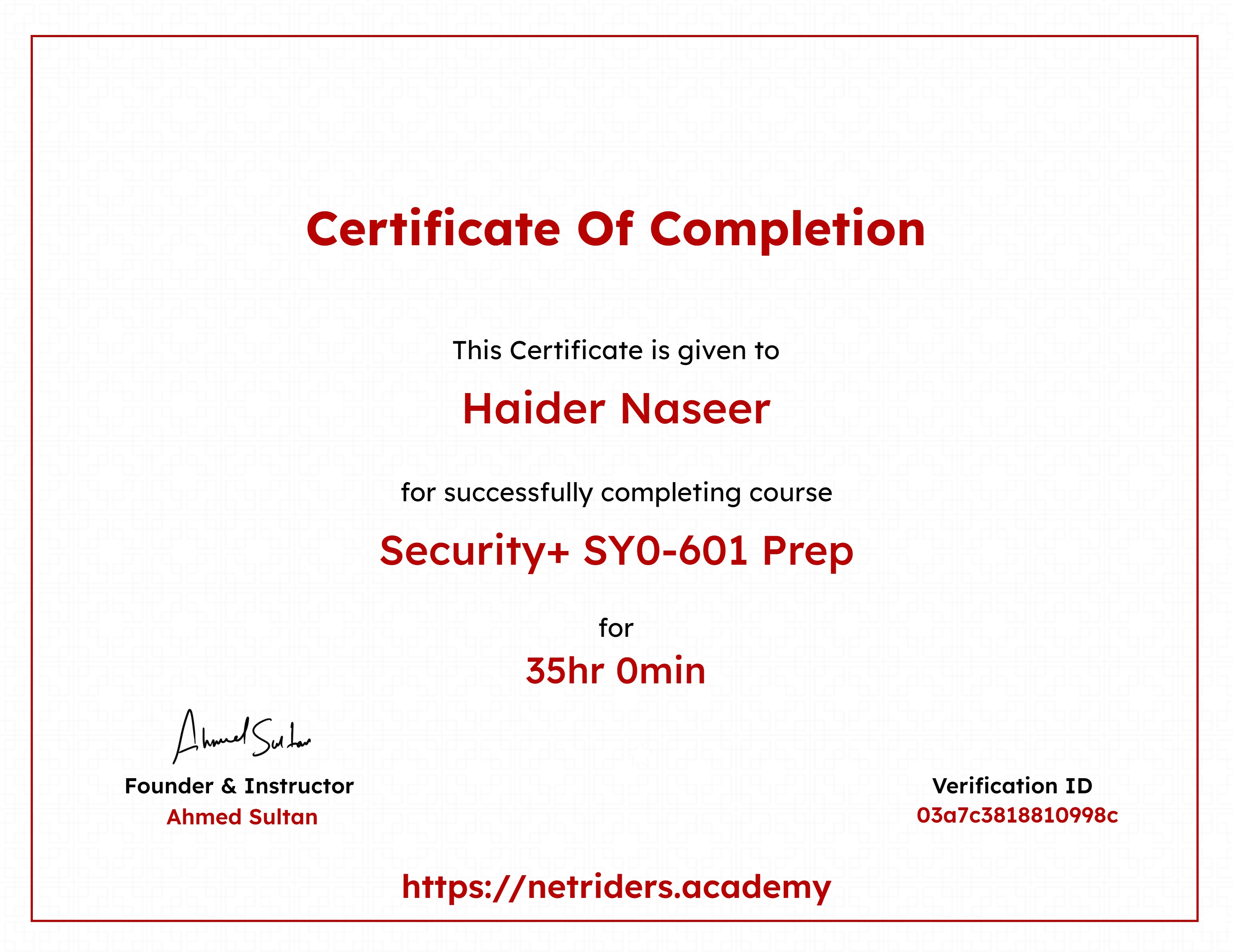 Security+ SY0-601 Prep