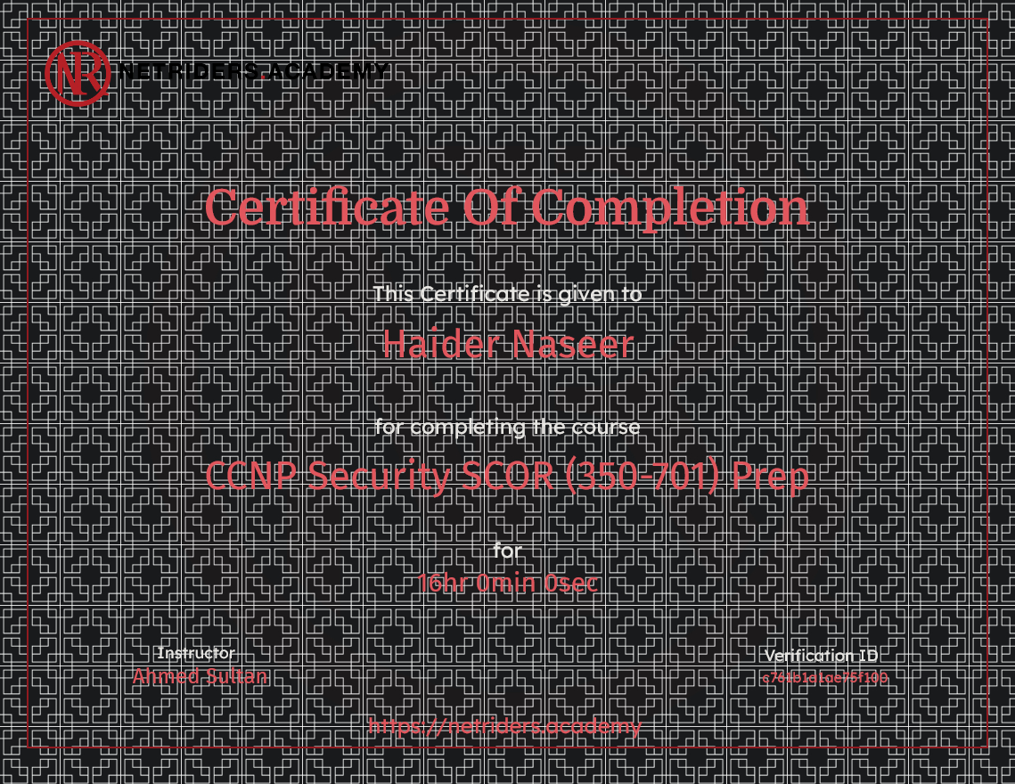 CCNP Security SCOR Prep
