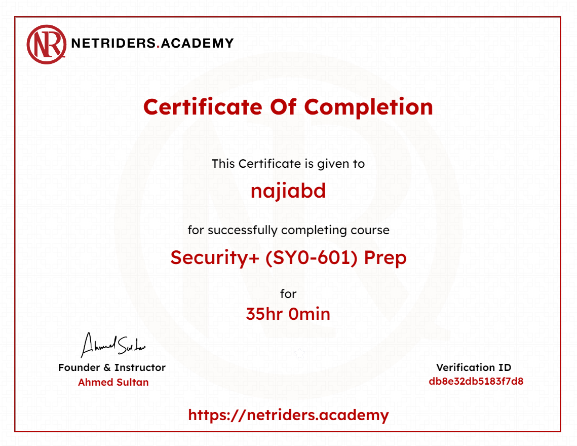 Security+ SY0-601 Prep